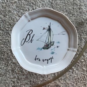 Anthropologie Linea Carta by Dina Pyari Bon Voyage Plate